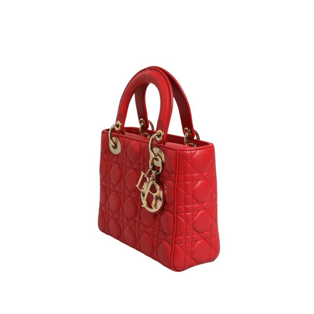 Christian Dior Lady Dior Cannage Leather Women's Handbag - Picture 3 of 6